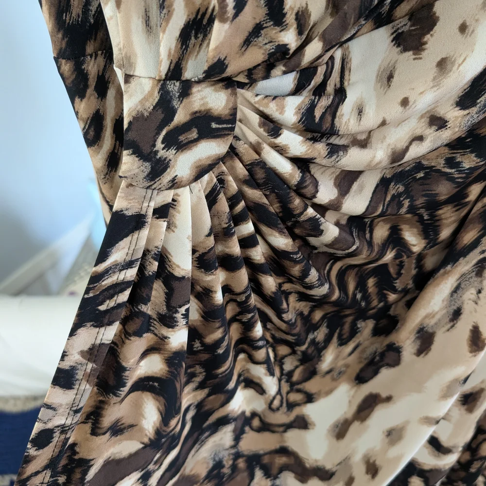 Leopard Print Sleeveless Dress - Picture 4 of 9